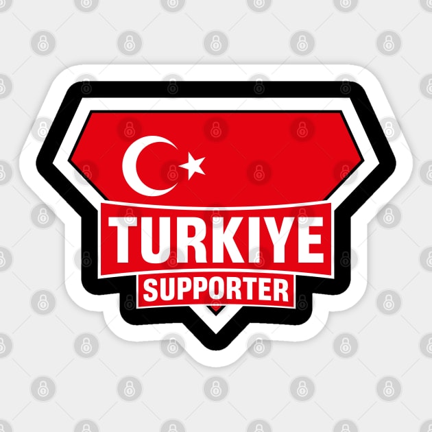 Turkiye Super Flag Supporter Sticker by ASUPERSTORE